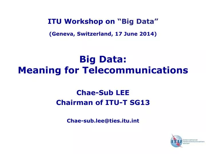 big data meaning for telecommunications