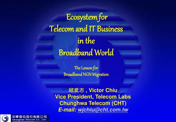 ecosystem for telecom and it business in the broadband world the lesson for broadband ngn migration