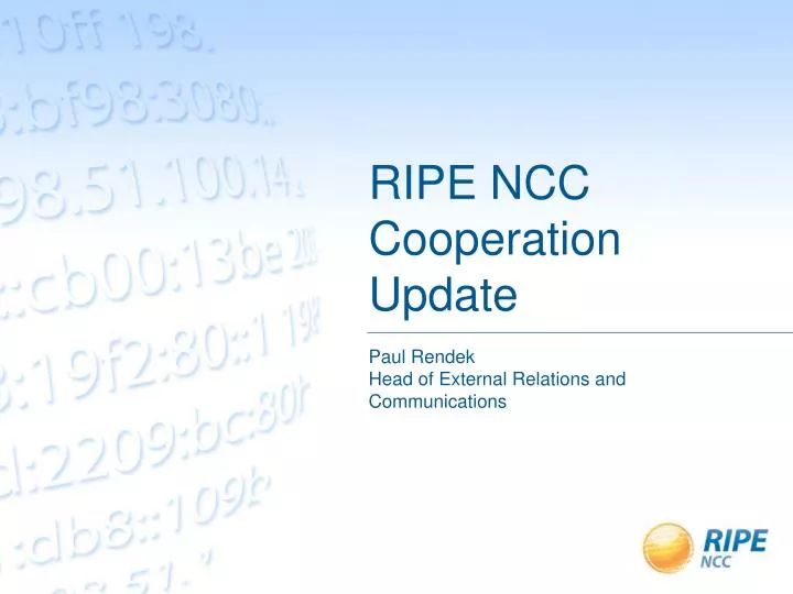 ripe ncc cooperation update