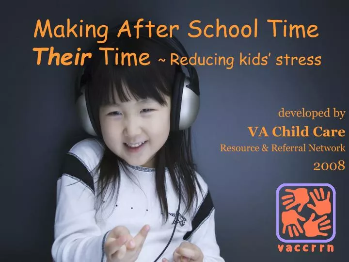 making after school time their time reducing kids stress