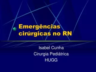 emerg ncias cir rgicas no rn