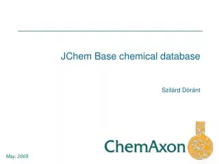 JChem Base chemical database