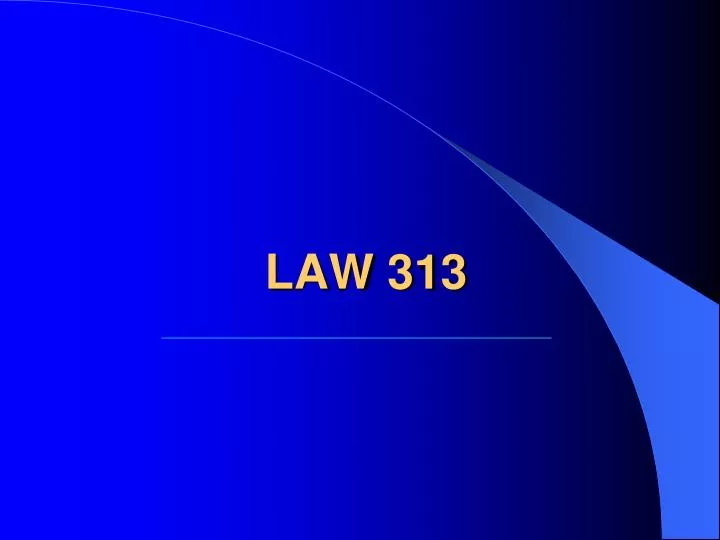 law 313