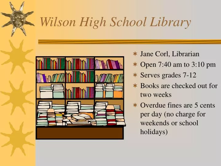 wilson high school library