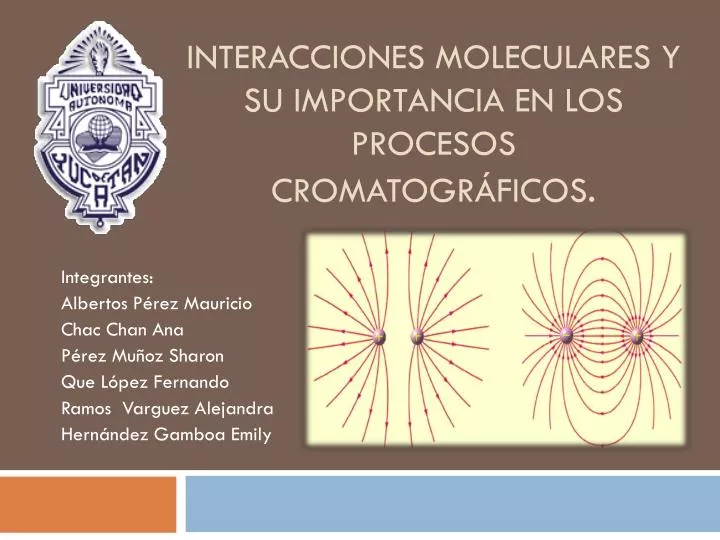 interacciones moleculares y su importancia en los procesos cromatogr ficos