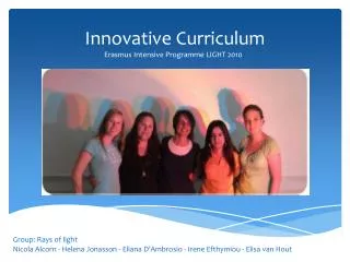 Innovative Curriculum