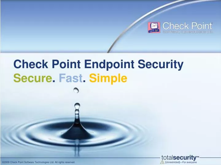 check point endpoint security secure fast simple