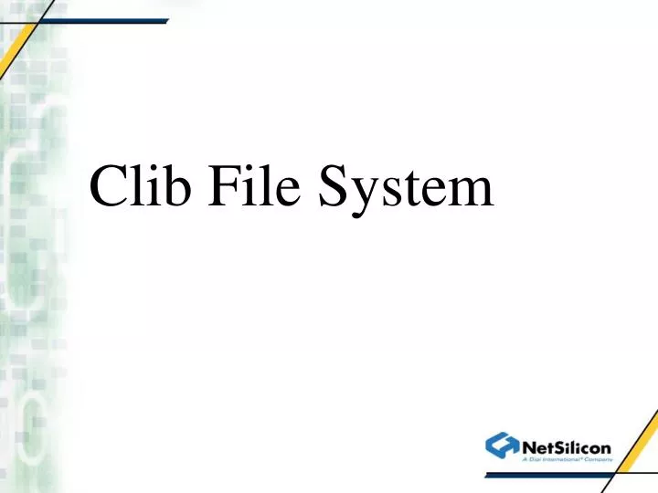 clib file system