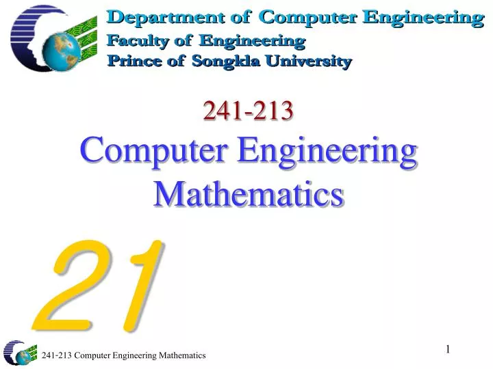 241 213 computer engineering mathematics