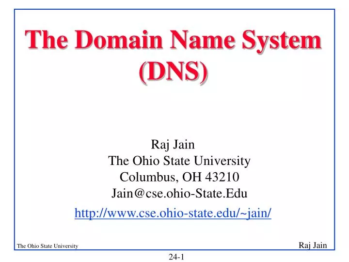 the domain name system dns