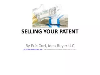 SELLING YOUR PATENT