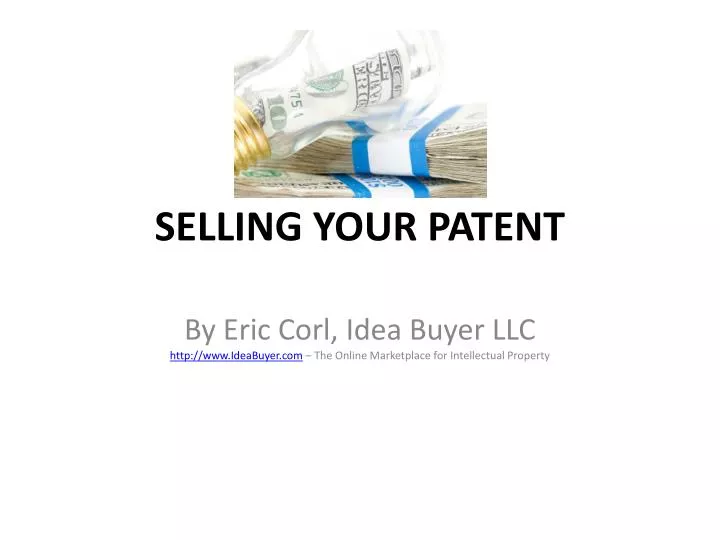 selling your patent
