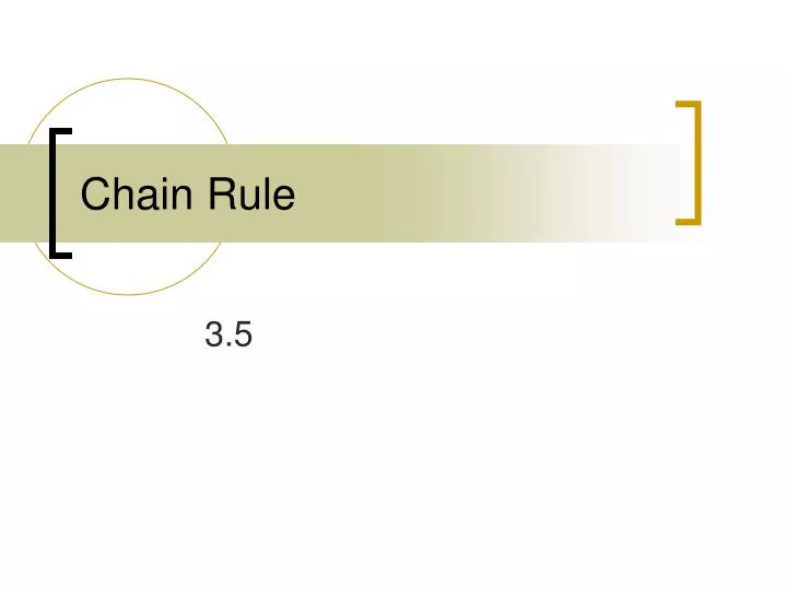 chain rule