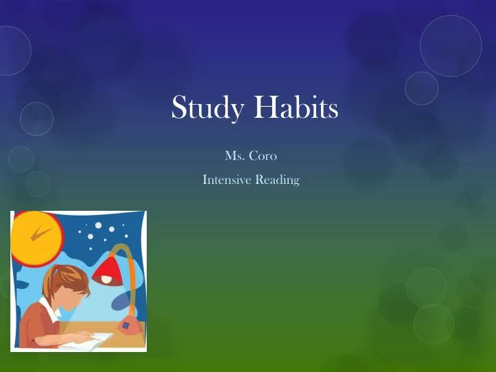 study habits