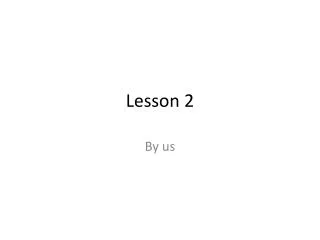 Lesson 2