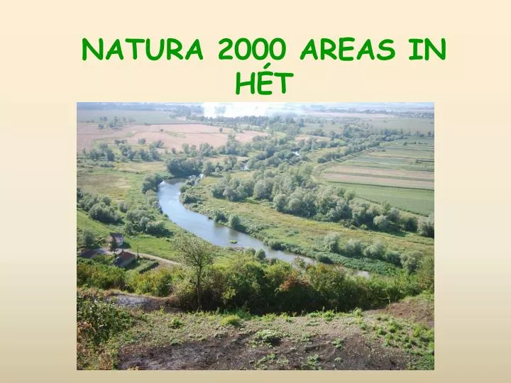 natura 2000 areas in h t