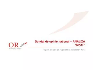 sondaj de opinie national analiza spot