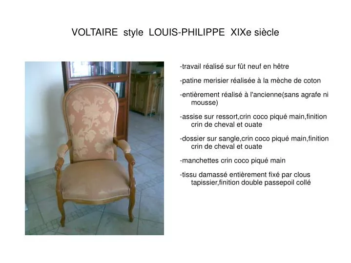 voltaire style louis philippe xixe si cle