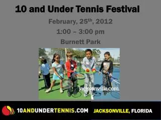 10 and Under Tennis Festival
