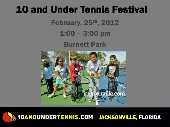 10 and under tennis festival