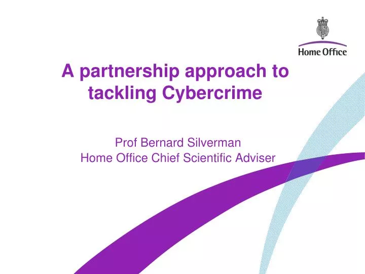 a partnership approach to tackling cybercrime