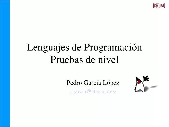 lenguajes de programaci n pruebas de nivel