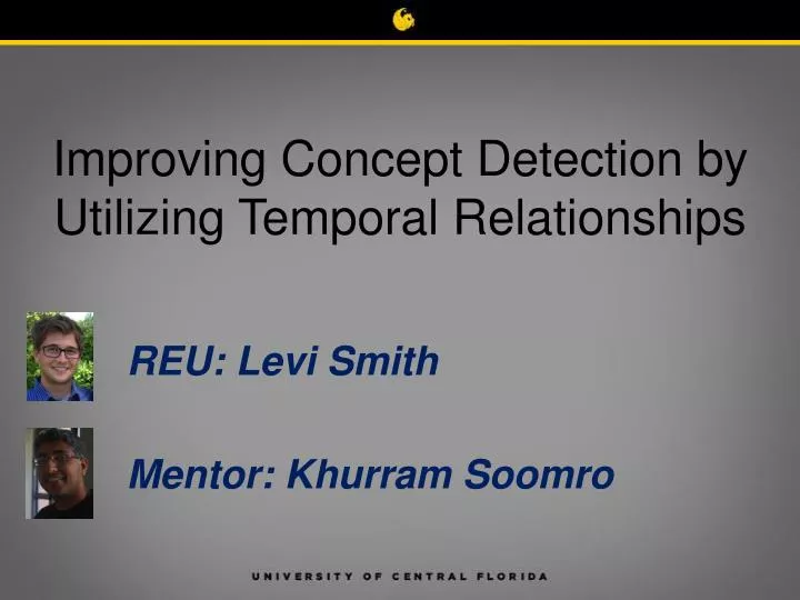improving concept detection by utilizing temporal relationships