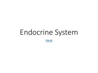 Endocrine System