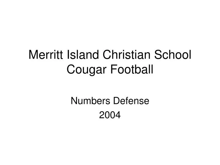 merritt island christian school cougar football
