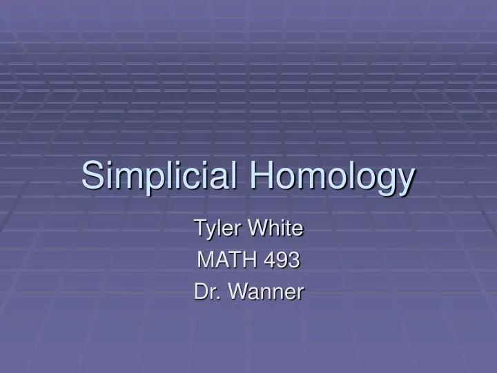 simplicial homology