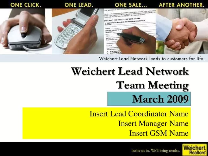 weichert lead network team meeting march 2009