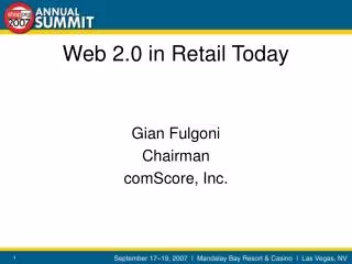 Web 2.0 in Retail Today