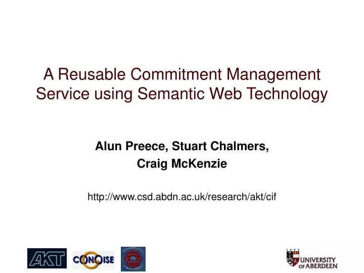 a reusable commitment management service using semantic web technology