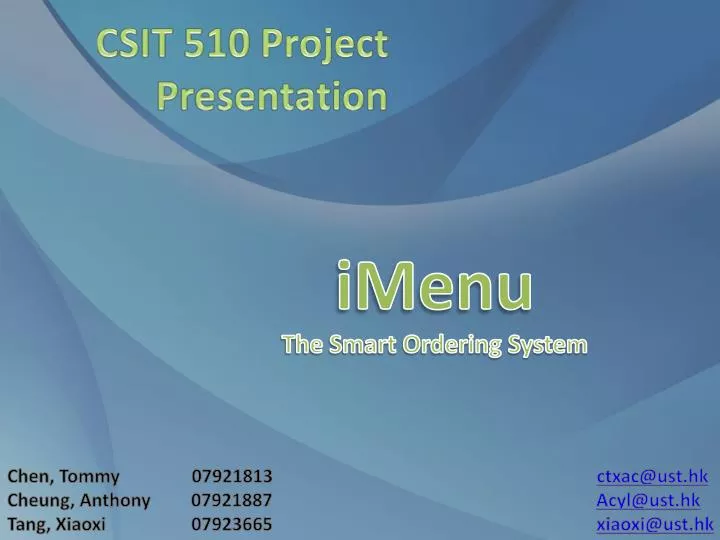 imenu the smart ordering system