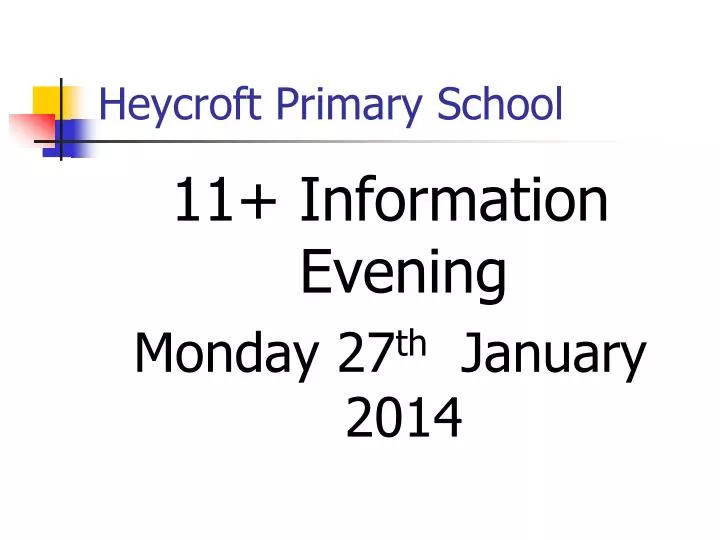 heycroft primary school