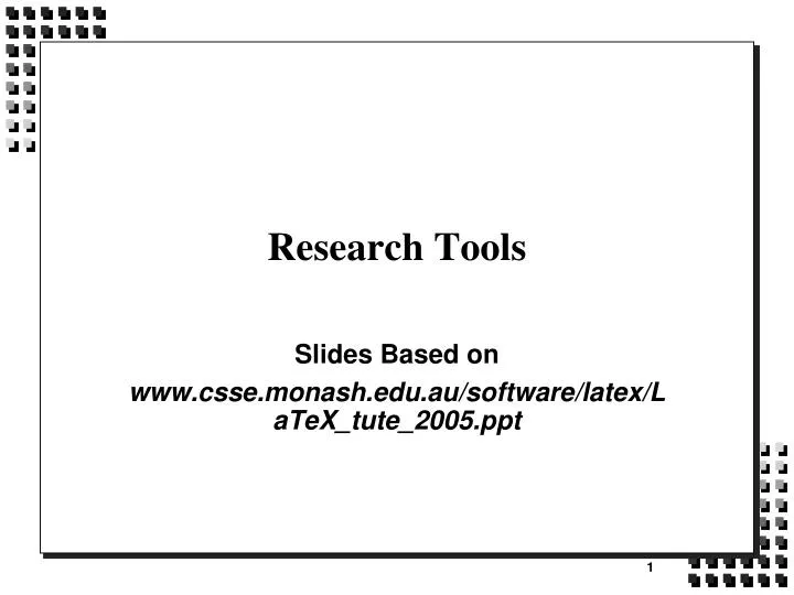 research tools