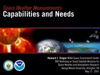 Space Weather Measurements: Capabilities and Needs