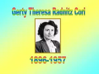 Gerty Theresa Radnitz Cori