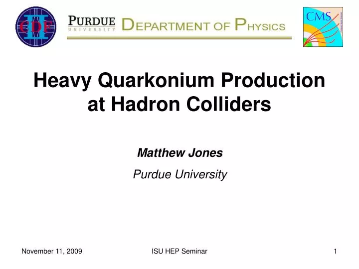 heavy quarkonium production at hadron colliders