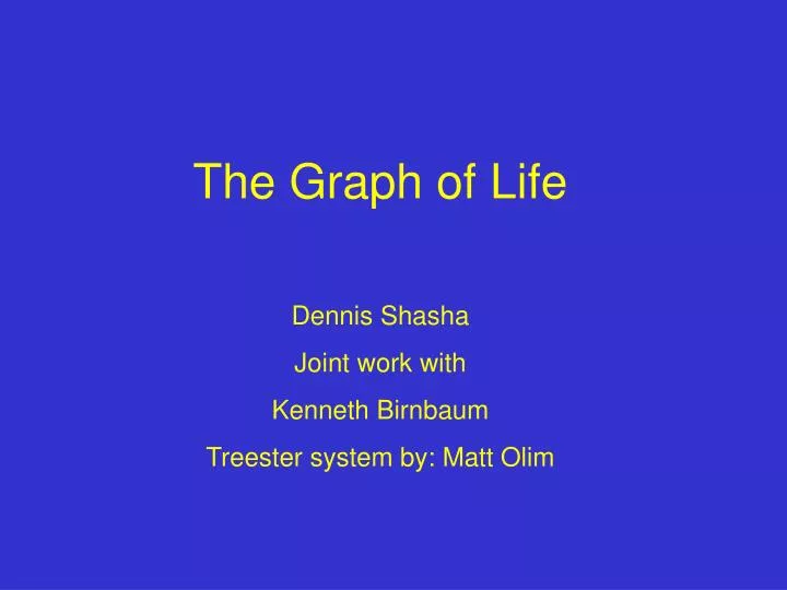 the graph of life