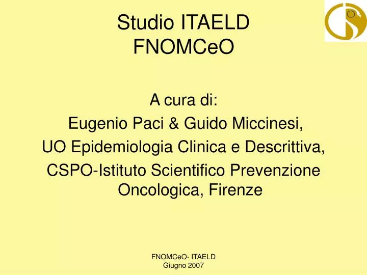 studio itaeld fnomceo