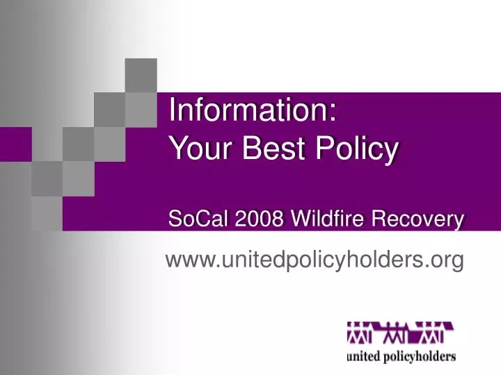 information your best policy socal 2008 wildfire recovery