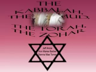 The Kabbalah, The Talmud, The Torah, The Zohar
