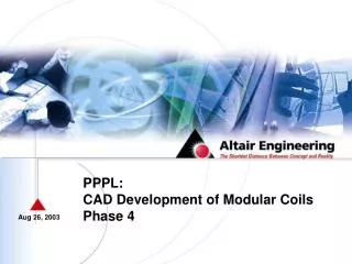 PPPL: CAD Development of Modular Coils Phase 4