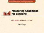 Enhancing Learning Conditions: Strategies for Data-Driven Change in Education - slide 1