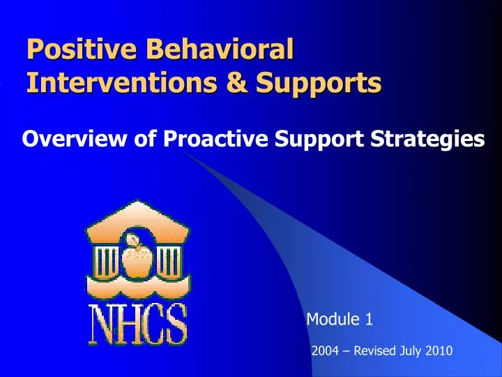 positive behavioral interventions supports