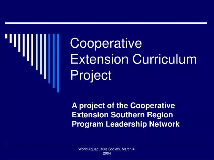 cooperative extension curriculum project