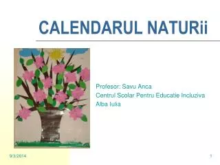 calendarul naturii