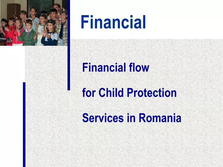 financial flow for child protection services in romania