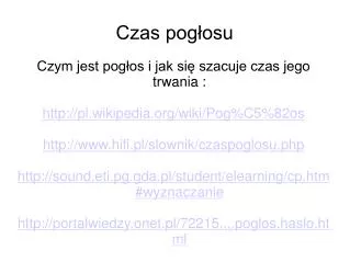 czas pog osu